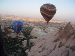 En globo por Cappadocia